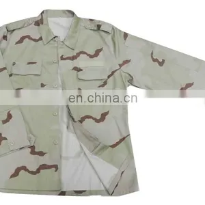 Cheap Custom Three Color Desert Camouflage Military Clothing for Sale thumbnail-1