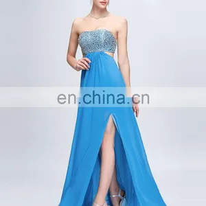 Grace Karin Sexy Beaded Backless Chiffon Ladies Long Evening Party Wear Gowns CL3437-2 thumbnail-2