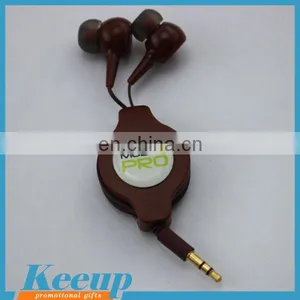 Hot New Products for 2017 Promotional Earphone With Retractable Wire thumbnail-1