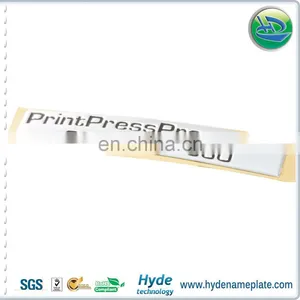 Soft Plastic Label Sticker Black Logo, Silver PVC Plating Label thumbnail-3