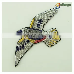 Unique Parrot Designs Metallic Embroidery Patch for Women Bags thumbnail-3