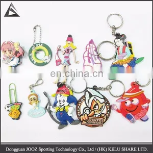 Keychain Soft Rubber Custom Logo Emblem Ring Keyfob thumbnail-2