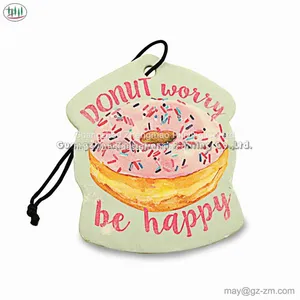 CMYK Colour Printing Absorbent- Paper Customized Shape and Size Paper Car Air Freshener thumbnail-1