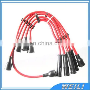 Red Spark Plug Wire Set Ignition Cables Fit Peugeot thumbnail-1