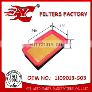 Hepa Auto Air Filter / Air Filter for Car 1109013-G03 With Factory Price thumbnail-1