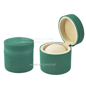 Custom Logo High Quality Black PU Leather Luxury Watch Box Jewelry Box Packaging thumbnail-1