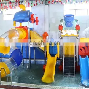 Common Pool Nip Slip on a Pool Water Slide Water Playground thumbnail-1