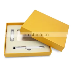 2018 High Quality Luxury Pen 16GB USB Flash Drive Power Bank and Usb Business Office Gift Set thumbnail-5