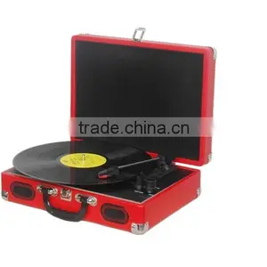 Cruiser Portable Turntable Player With Three Speed Bluetooth Function and Belt-Driven System thumbnail-5