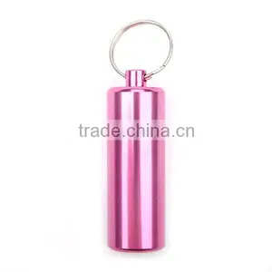 Waterproof Aluminium Alloy Pill Keychain thumbnail-1