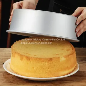 Multiple Sizes Aluminum Round Cake Pan Removable Bottom Angel Chiffon Cheese Cake Baking Mold Bakery Cake Tools thumbnail-5