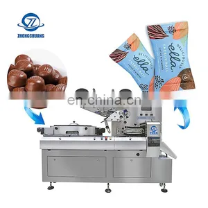 Three Servo Motor Multifunctional Horizontal Flow Wrap Packaging Bagging Automatic High Speed Candy Pillow Packing Machine thumbnail-1
