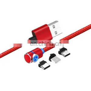 Mobile Phone 3 in 1 Charging Cable Magnetic Type C/Android Data Cable thumbnail-1