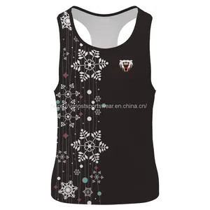 Round Neck Sublimated Custom Singlet With Good Quality thumbnail-1