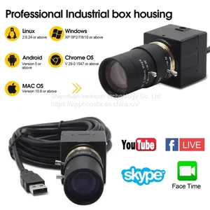 USB Webcam CCTV 5-50mm Varifocal Lens SONY 8MP Camera thumbnail-1