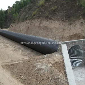 Steel Drainage Pipe Large Diameter Culvert Metal Pipe for Sale thumbnail-4