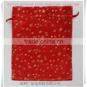 Checked Velvet Gift Pouch/present Bags/packing Bag for Presents Wrapping thumbnail-5