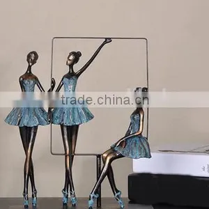 Bronze Three Dancing Girls Sculpture for Indoor Decoration thumbnail-2