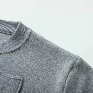 Spring 2025 New Women's Clothing European and American Style Belt Shoulder Pads, Flat Needle Long Sleeved Round Neck Jacket for Women thumbnail-4