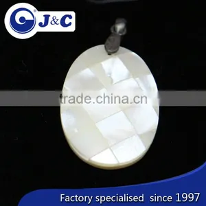 Mother of Pearl Shell Pendant ,MOP Shell Pendeloque thumbnail-3