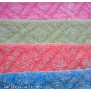 Jacquard Coral Fleece Fabric And Embossed Coral Fleece Fabric For Cheap Sale thumbnail-1
