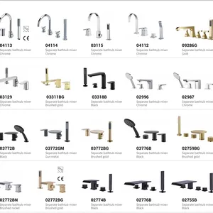 Durability Reduced Energy Consumption Clean and Convenient Separate Basin/bathtub Mixer thumbnail-2