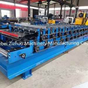 Color Steel Monterrey Roofing Making Step Tile Roof Deck Sheet Plate Glazed Tile Cold Roll Forming Machine Price thumbnail-2