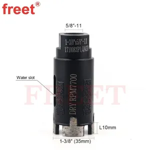35mm Vacuum Brazed Dry Diamond Core Drill Bits for Drilling Stone thumbnail-2