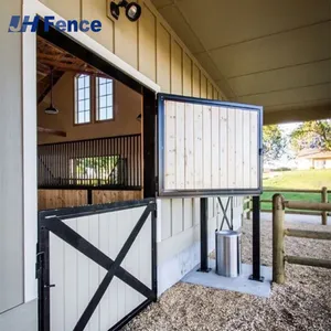 Horse Stall Stable Galvanize Farm Riding Horse Shelter Horse Stable Stall Whit Roof thumbnail-3
