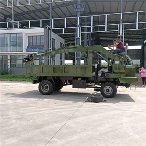 Four-in-one Wheeled Log Grabber With the Vehicle, Agricultural Off-road Log Clamp With the Vehicle, Garden Integrated Log Grabbing and Transporting Vehicle thumbnail-3