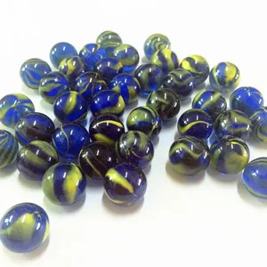 Wholesale Glass Beads Marbles 16mm 25mm Colorful Glass Beads Fishbowl Decorative Beads Craft Ball thumbnail-5