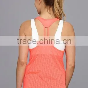 2015 China Manufacturer Customized Women Stertch Mesh Tank Top thumbnail-4