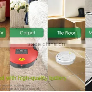 Rechargeable Floor Robot Vacuum Cleaner With Cleaner Motor Brush for Home thumbnail-6