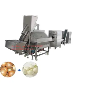 Factory Genyond Hot Sales Industrial Full Automatic Onion Peeler Peeling & Roots Tails Two Edds Cutting Machine thumbnail-1