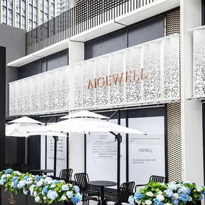 Perforated Aluminum Single Panel Ceiling Curtain Wall, Perforated Aluminum Single Panel for Sound Absorption and Heat Insulation for Interior Decoration thumbnail-2