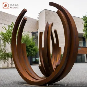 Corten Steel Animal Sculpture for Park Decoration thumbnail-4