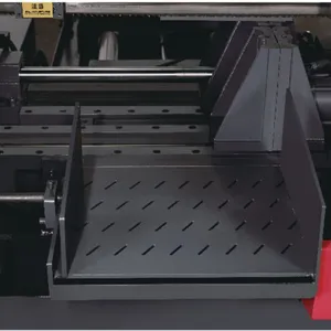 The Hongshengjie Fully Automatic Metal Band Saw Machine GZ4243 Features a Robust Structural Design and High Precision in Cutting Operations. thumbnail-2