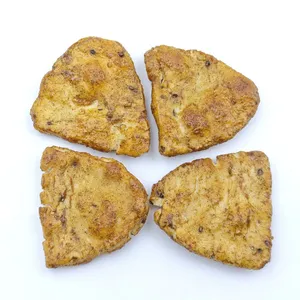 Healthy Non-fried Large Size Rice Cracker Bites Chicken Pepper Soy Flavor With Sesame Seeds for Private Label OEM thumbnail-1