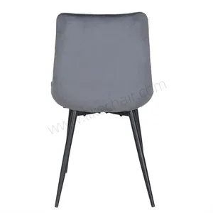 Manufacturer Supply Fabric Dining Room Kitchen Chair Comfortable Custom Upholstered Restaurant Velvet Dining Chair thumbnail-5