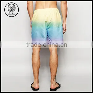 Mid Length Swim Short In Pastel Dip Dye thumbnail-3