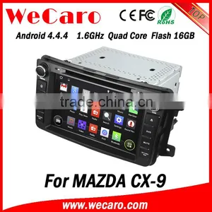 Wecaro in Dash Touch Screen Android 4.4.4 Car Radio GPS Navigation System for Mazda Cx-9 Touch Screen Dvd Player thumbnail-6