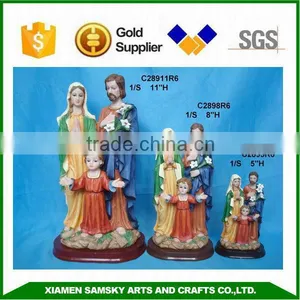 Polyresin Holy Family Religious Christian Ornaments thumbnail-1