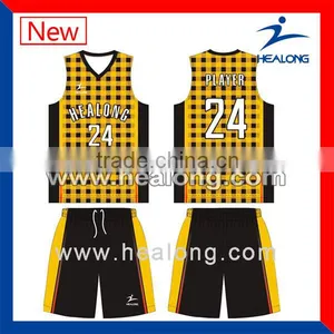 100%polyester Sublimation New Style Basketball Jersey thumbnail-1