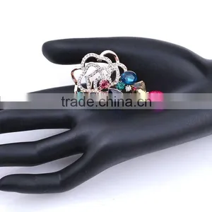 Colorful Fashion Jewelry Rhinestone Brooch Flower With Pin thumbnail-6