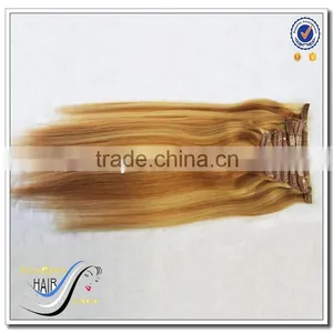 Wholesale Clip in Human Hair Extensions Piano Color Hair Clip in thumbnail-2