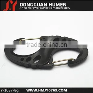Dongguan Jinyu S Hooks Plastic Carabineer Clips for Bags thumbnail-1