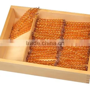 Education Supplies Montessori Toys Bead Chains of 100 and 1000 With Box thumbnail-2