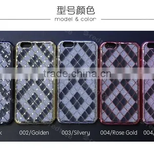 Popular Electroplate Grid Cell Phone Cases for Samsung Galaxy s6 thumbnail-6