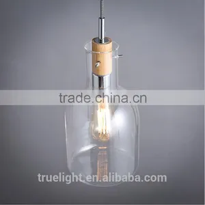 Pendant Light Modern With Wood 1 Light for Shops China Supplier thumbnail-1