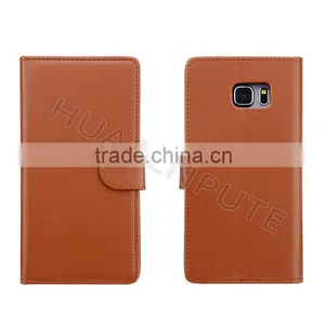China Factory Insert Card Leather Case For Samsung Galaxy S6 Edge Plus thumbnail-4